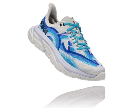 Hoka One One Clifton Edge Geometric Moški Usposabljanje Čevlji Modra / Modra Kvetinové SI-920781P